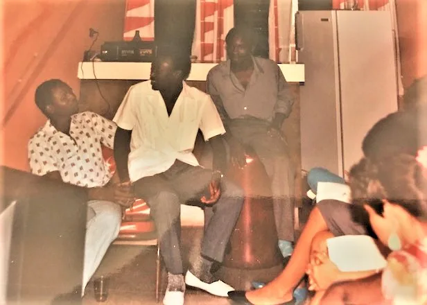 Abel partying on the night he graduated from ISMM in 1988