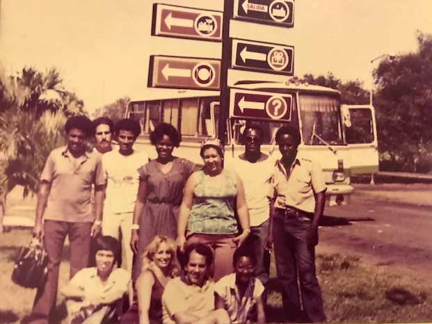 Abel sightseeing in Holguin after graduating from the language institute in summer 1983