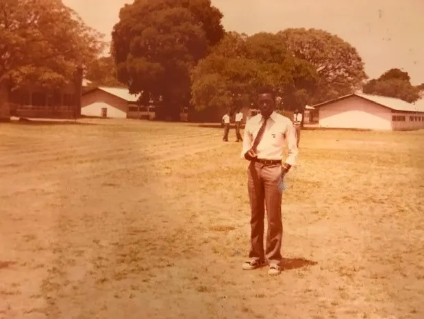 Abel during his fifth year at Hillcrest Secondary School in Zambia
